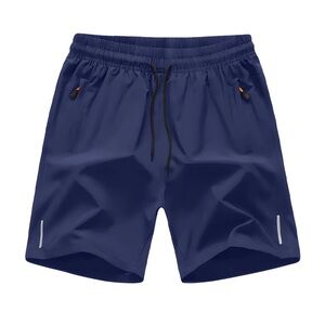 🌟NWT Athletic Performance Shorts with Zippered Pockets-Navy